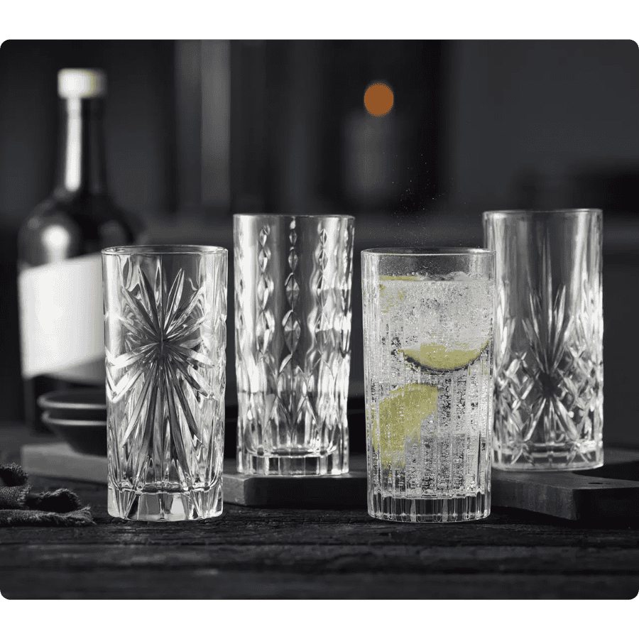 Lyngby Glas Highball 36 cl 4 stk, Selection